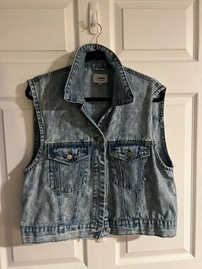 Ci Sono faded blue denim vest